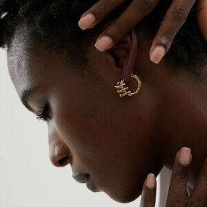 ZARA Elegant Gold Hoop Earrings | NWOT